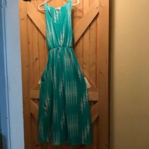 Teal maxi dress